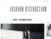 Tablet Screenshot of fashiondistraction.com